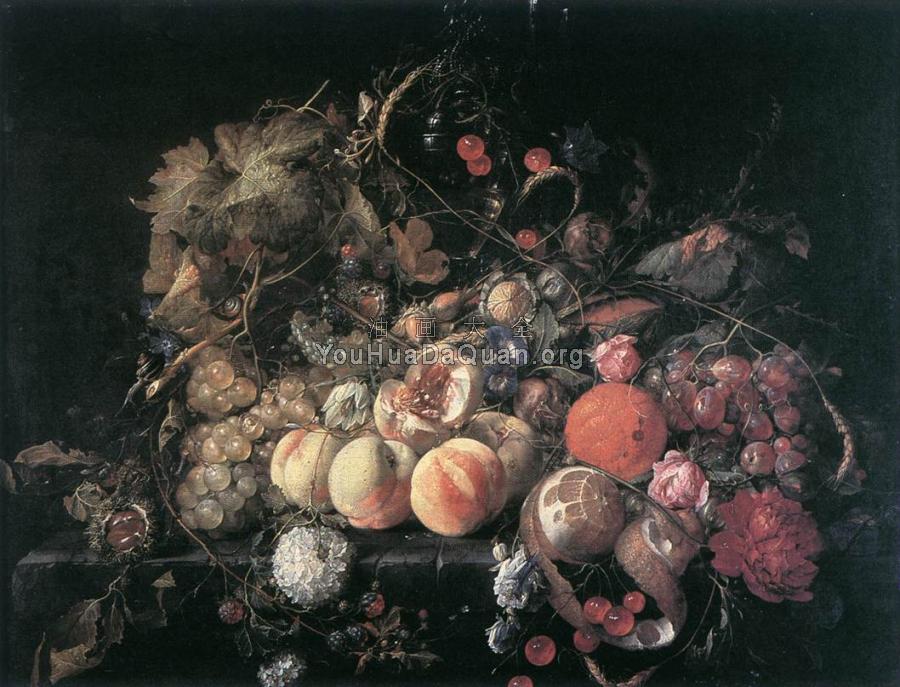 Still-Life with Flowers and Fruit - 科内利斯·德·里姆